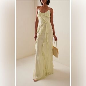 Rachel Gilbert Delfy Crepe Maxi Dress